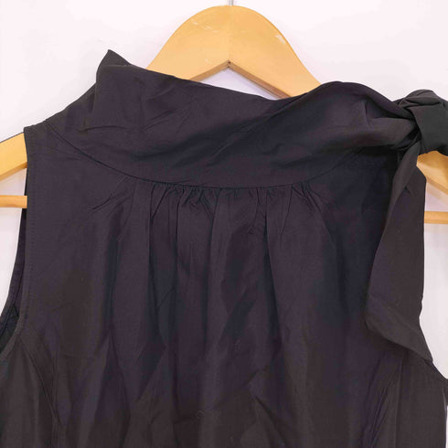 ビギ BIGI アセテートシルク ハイネック ノースリーブ ワンピース ドレス レディース JPN:40